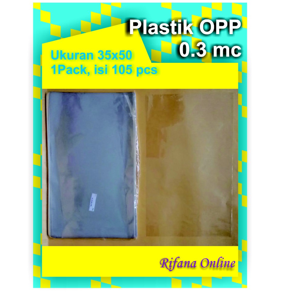 

Plastik OPP Ukuran 35 x 50 cm