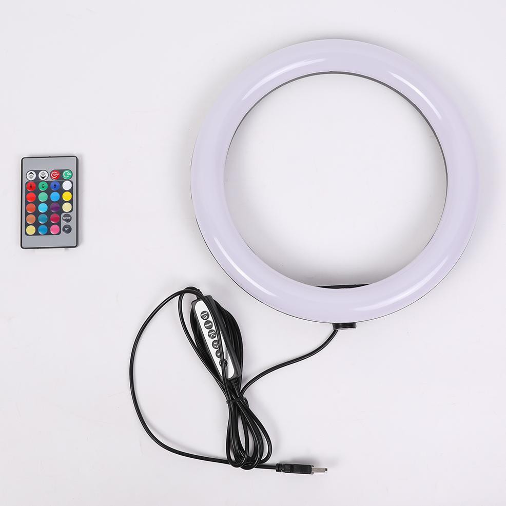 Lamou Ring Light LED Kamera 10 Inch with Smartphone Holder - RL-25 - White