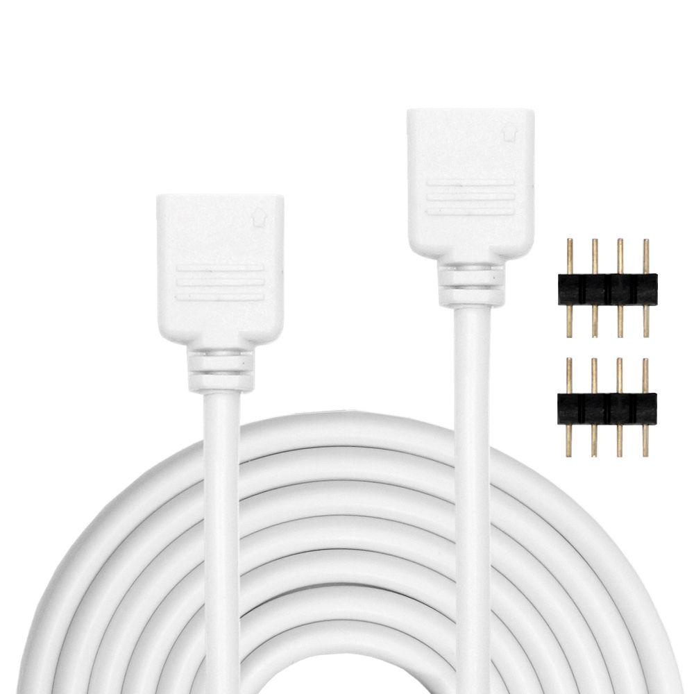 Lanfy Kabel Ekstensi Strip Cahaya Putih 4PIN Extender Cord Aksesori Untuk 2835555050lampu Strip LED Dengan Jarum Lampu Band