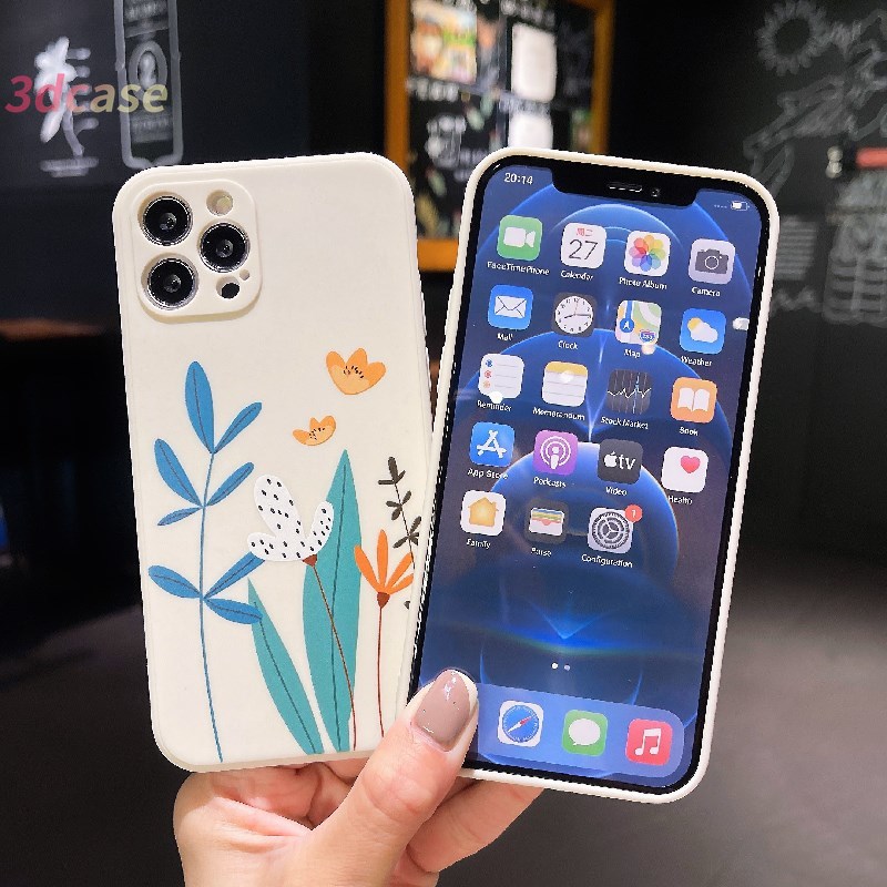 Soft Case VIVO Y12i Y21 2021 Y12 Y20 Y20S Y53 Y51 Y31 2021 Y12A Y20A Y20G Y30G Y12G Y21S Y30 Y51S Y53S Y91C Y91 Y12S Y17 Y93 Y50 Y72 Y52 Y51A Y30i Y33S Y11S Y15 Y95 Y11 Y20i Y90 Y91i A16 A15 A54 Romantic Heart Flower Matte Protective Casing Cover