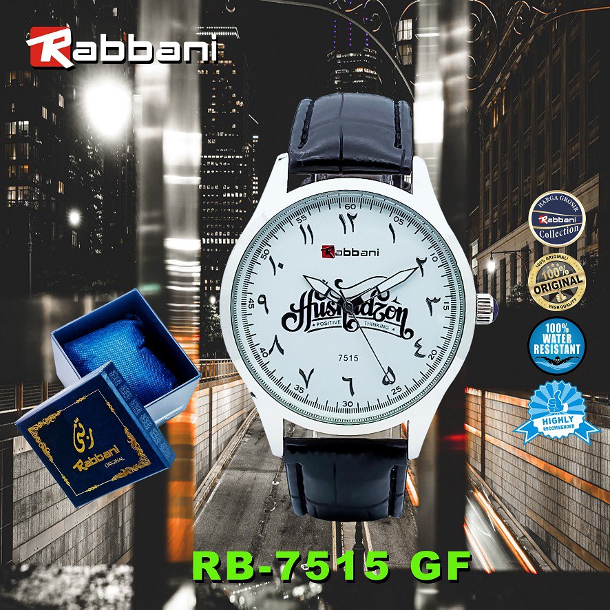 Rabbani 7515 Jam Tangan Couple Kulit Original Premium Anti Air Garansi Mesin 1 Tahun