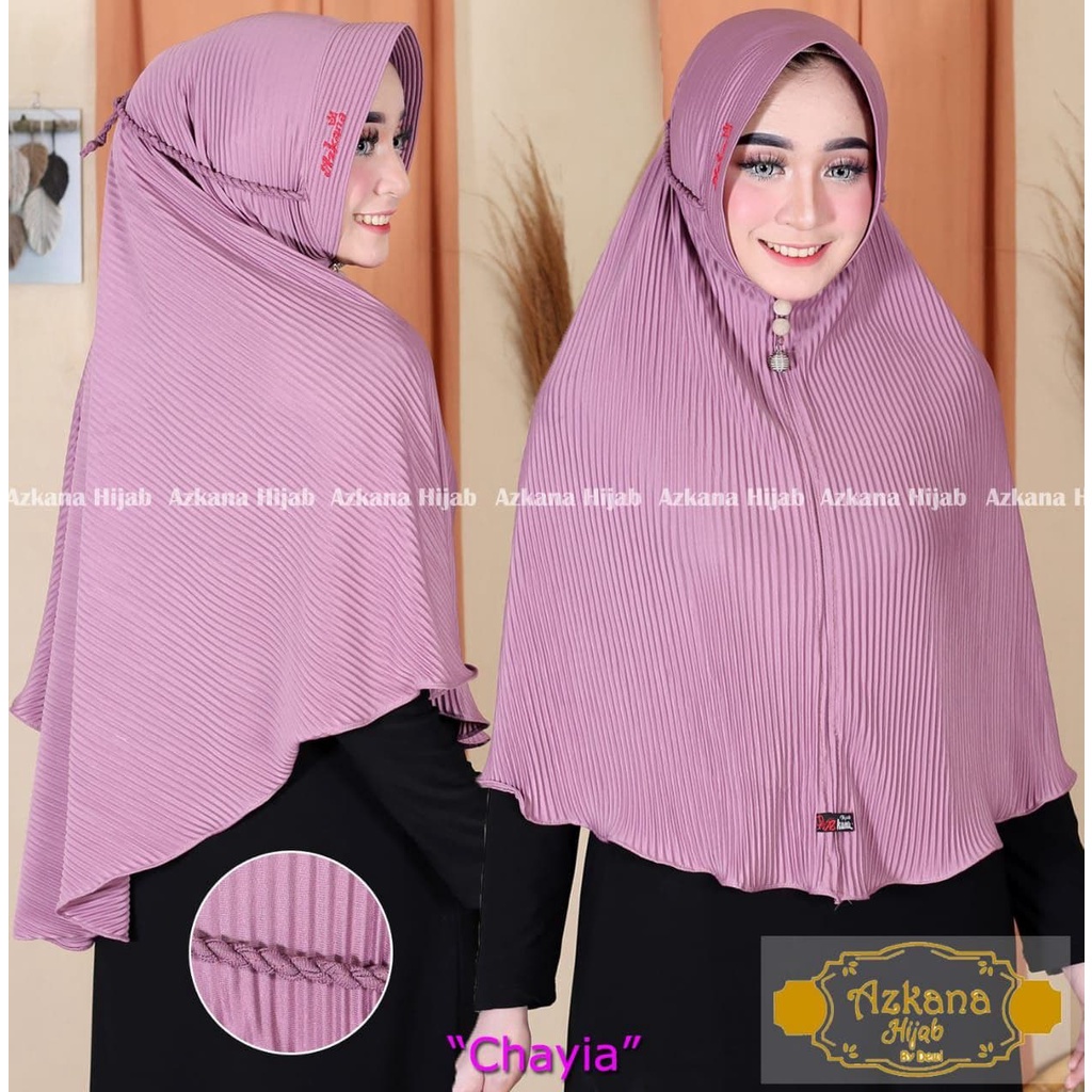 HIJAB INSTAN SYAR'I CHAYIA PLISKET TALI TAMBANG ORIGINAL BY AZKANA