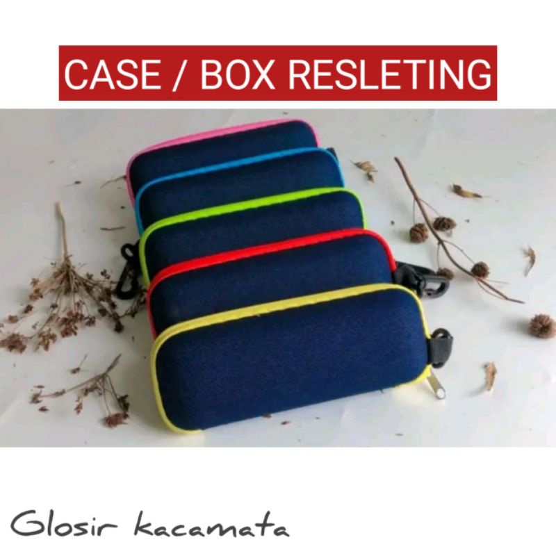 Case/box/kotak kacamata resleting