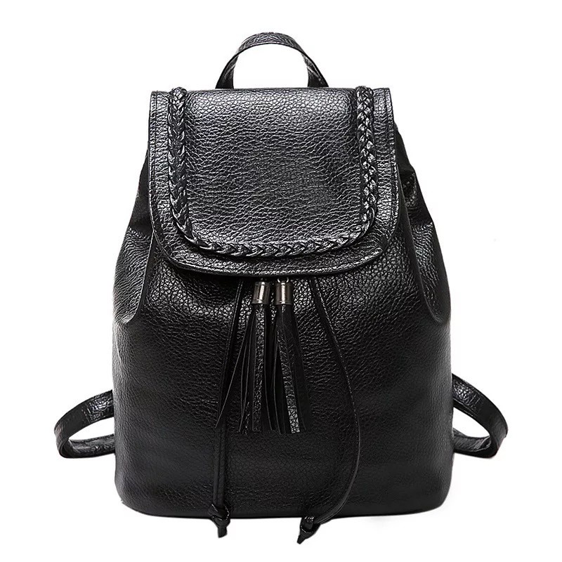 Alexa Black Backpack / Tas Ransel Wanita / Tas Import / Tas batam murah /ransel korea