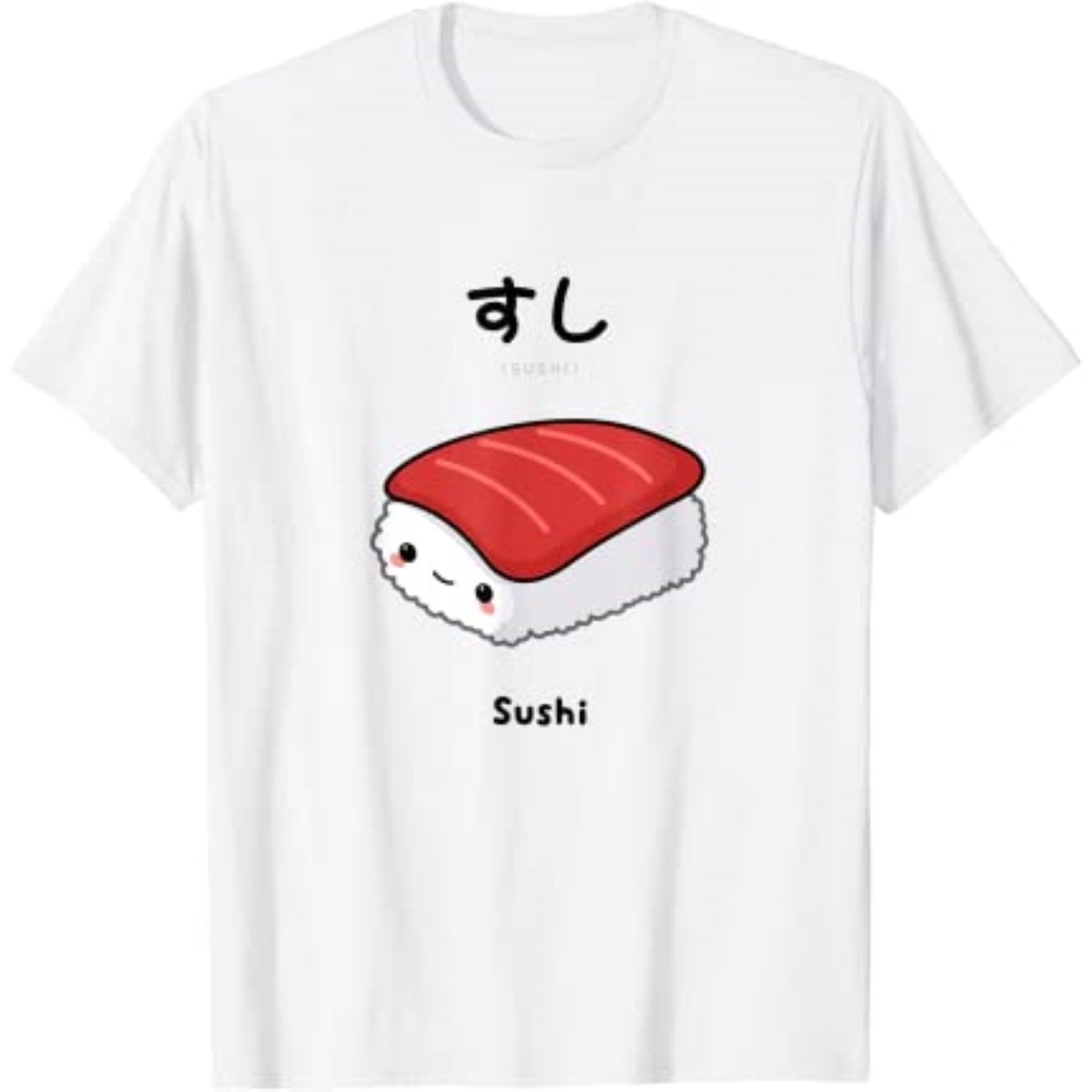 Promo Cuci Gudang Kaos (NSA) Cute Kawaii Sushi   Japanese For Anime Fans