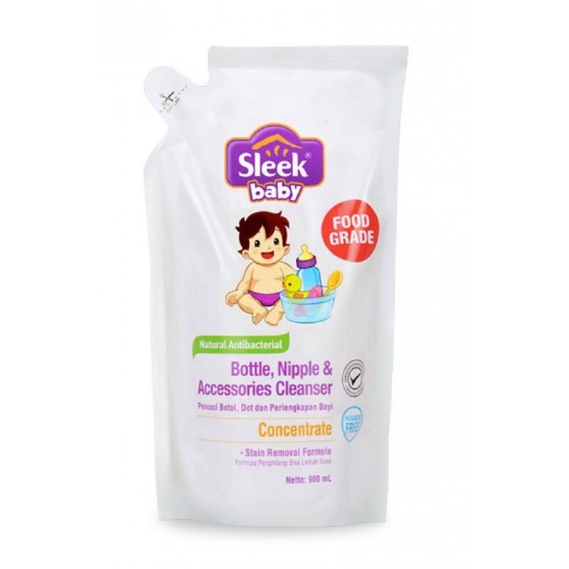 Sleek baby Bottle,Nipple&amp;Accessories Cleanser 900ml