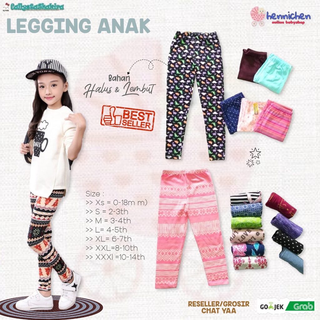 Legging Callysta Leging panjang legging bayi legging anak celana pendek anak MOTIF RANDOM Bayi dan Anak HIGH QUALITY