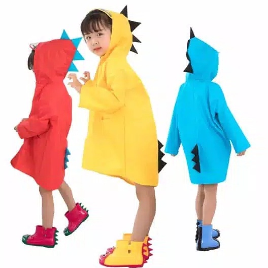 Jas Hujan Anak Anak Dino - Raincoat Dino - Jas Hujan Anak