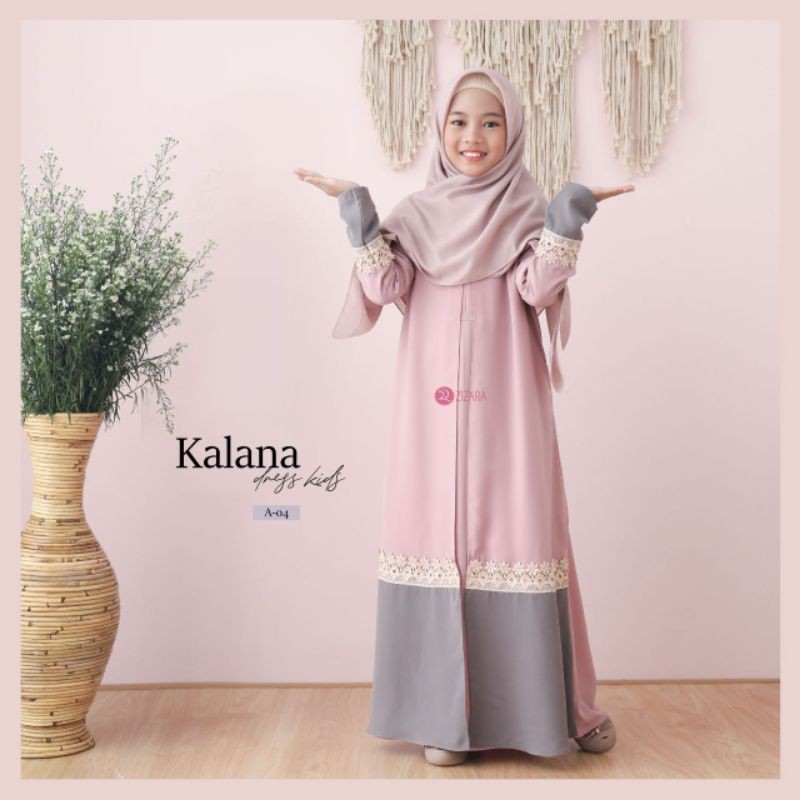 Gamis Couple Kalana Dress Zizara (gamis ibu dan anak)