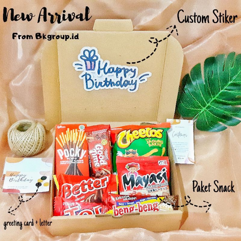 [READY] Snack box/Gift Box/HAMPERS/PAKET RECEH/KADO ULTAH/KADO WISUDA/GRADUATION