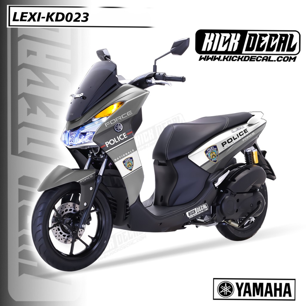 STICKER DECAL MOTOR LEXI PUTIH ABU ABU VARIAN KD023