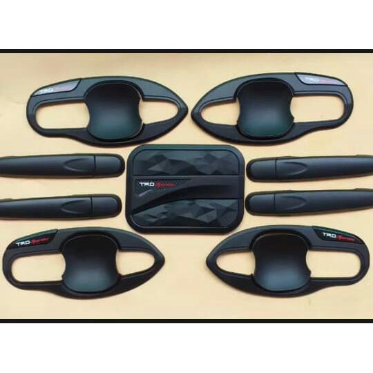 Paket Outer Handle Tank Cover Trd sportivo Hitam All new Avanxa