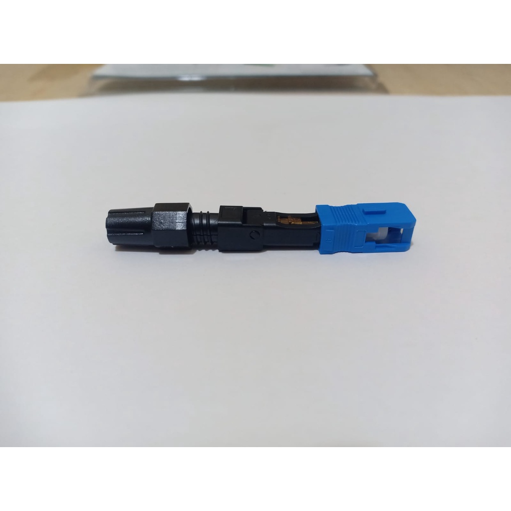 Fast Connector SC UPC / Sambungan Fiber Optik SC UPC/Faskon Biru/Model Buaya