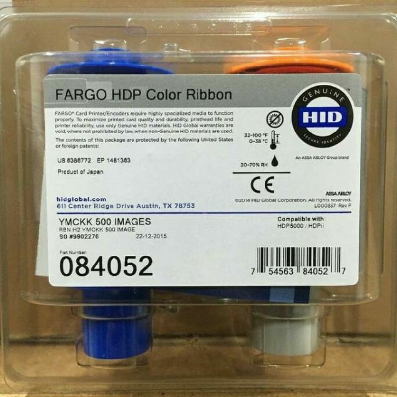 Ribbon Fargo Color YMCKK - HDP 5000  PN:084052