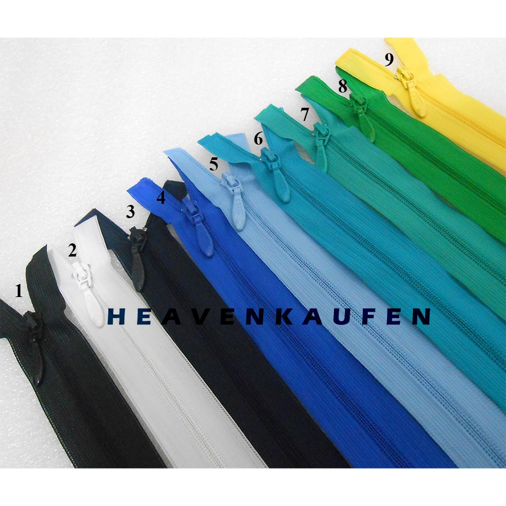 Resleting Zipper Jepang / Invisible Zipper Open - End Buka Lepas KCC 35 cm