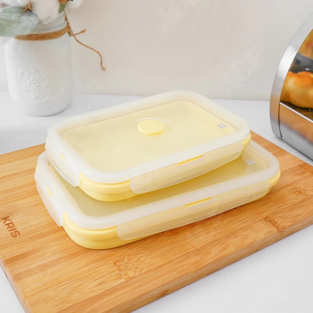 Ace Ataru 800 Ml Tempat Makan Silikon - Kuning