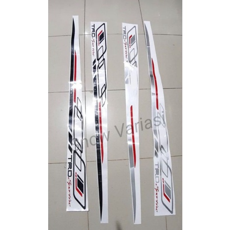 Stiker body samping pendek TRD Sportivo Toyota Yaris Agya Calya Avanza Xenia Etios Sirion