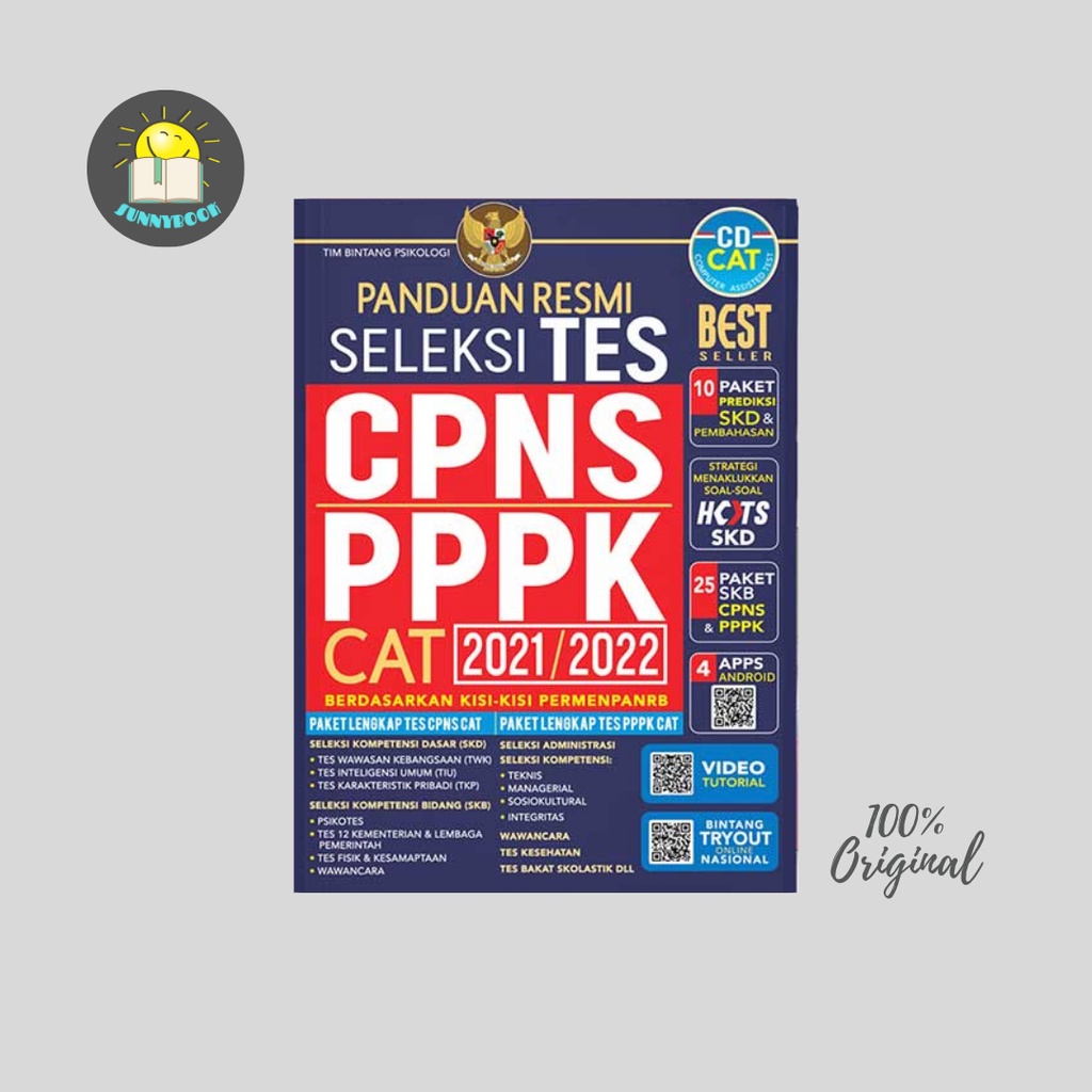 Panduan Resmi Seleksi TES CPNS & PPPK CAT 2021/2022 (PLUS CD)