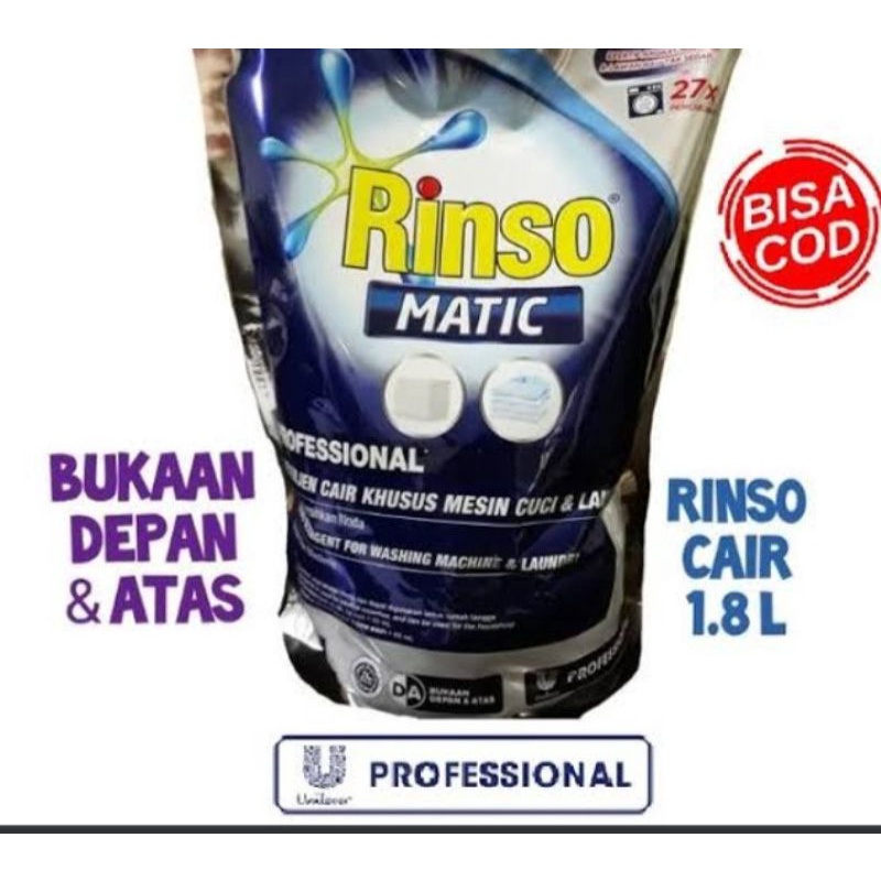 rinso matic cair 1.8lt bukaan depan