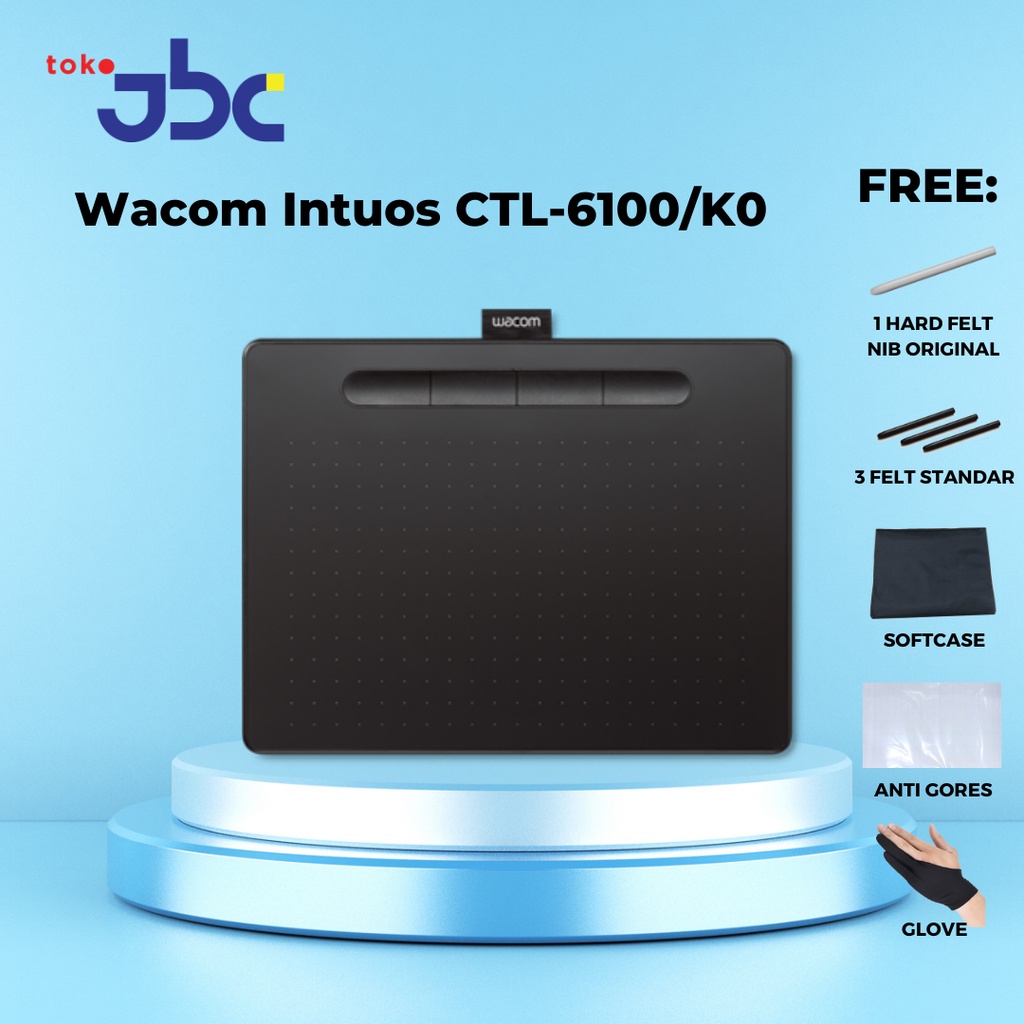 Pen Tablet medium Wacom Intuos Medium CTL6100 / CTL-6100 / CTL 6100 garansi resmi 1 tahun