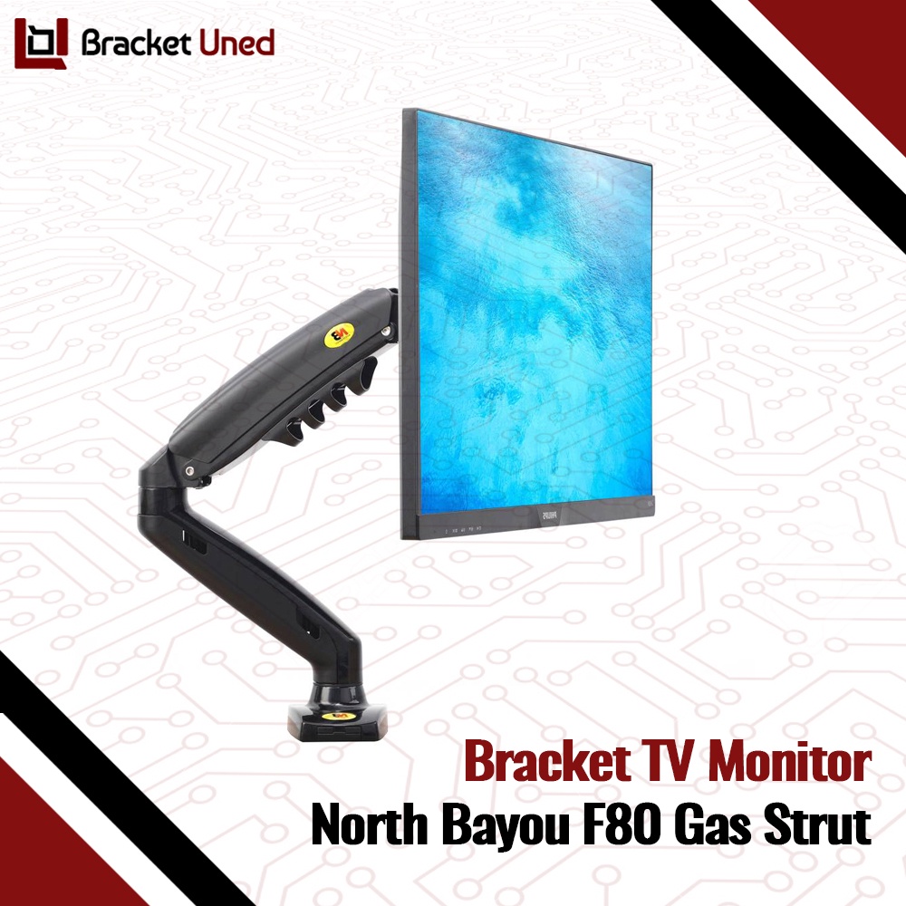Bracket Braket Breket Monitor 17 - 30 inch Full Motion Gas Strut Flexi Mount Desktop Spring Arm Monitor
