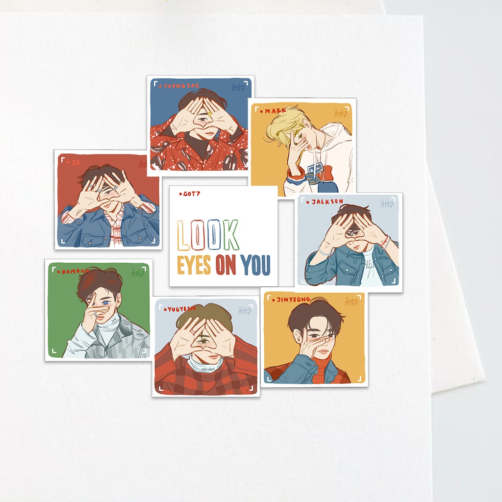 

Sticker GOT7 Aesthetic Stiker Waterproof (8pcs)