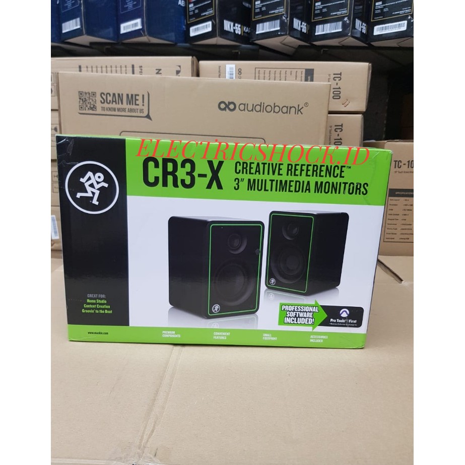 SPEAKER MONITOR STUDIO MACKIE CR 3X ORIGINAL MACKIE CR3X 3 INCH