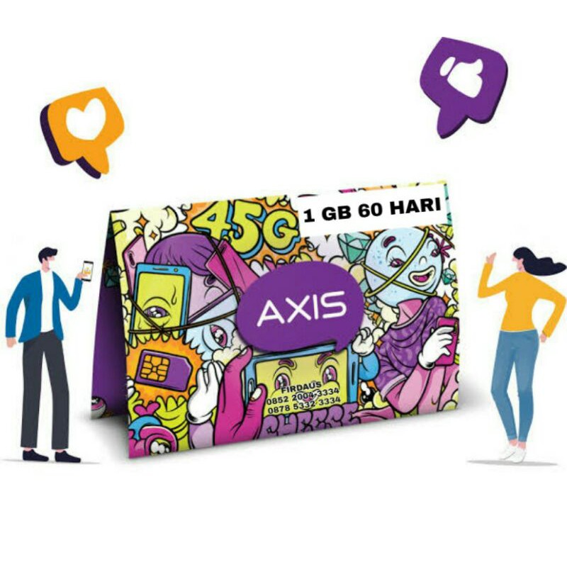 PERDANA SP AXIS 3GB XTRA 90 GB (60 HARI)