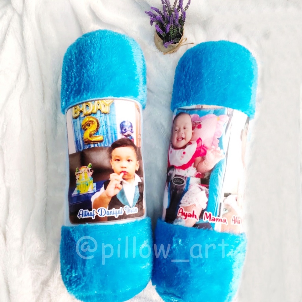 Pillowart - Guling Custom Foto Standar Ukuran 65 x 25 cm - ART023