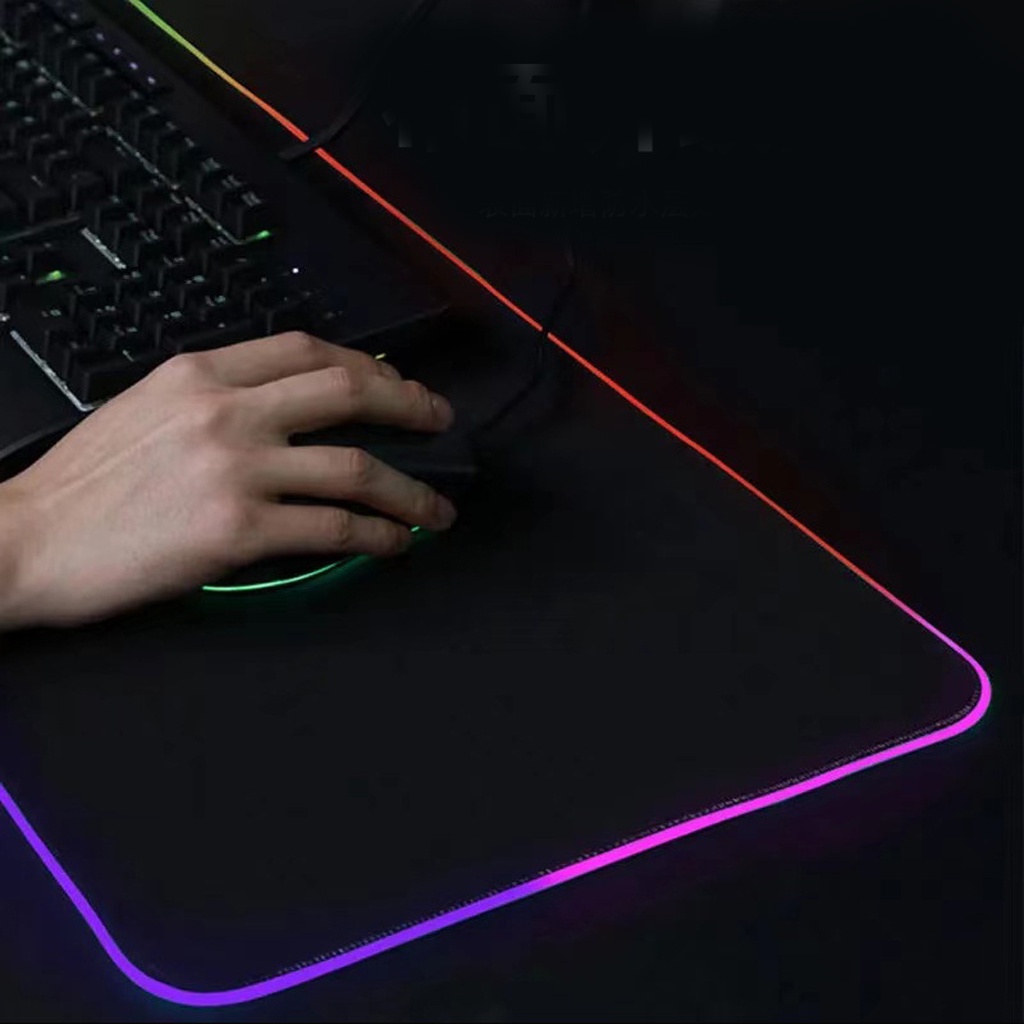 Mouse Pad Lampu LED RGB Ukuran XL Gaming