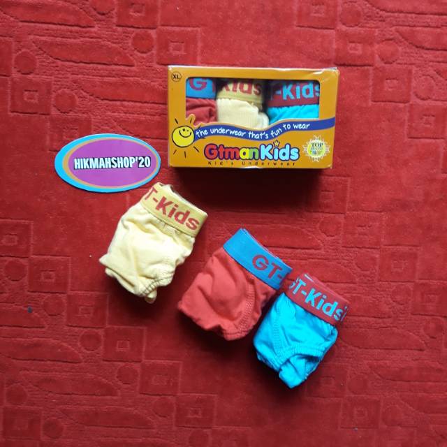 ISI 3 PCS | CELANA DALAM GT MAN KIDS | CD ANAK GT MAN KIDS | GTKL - KIDS