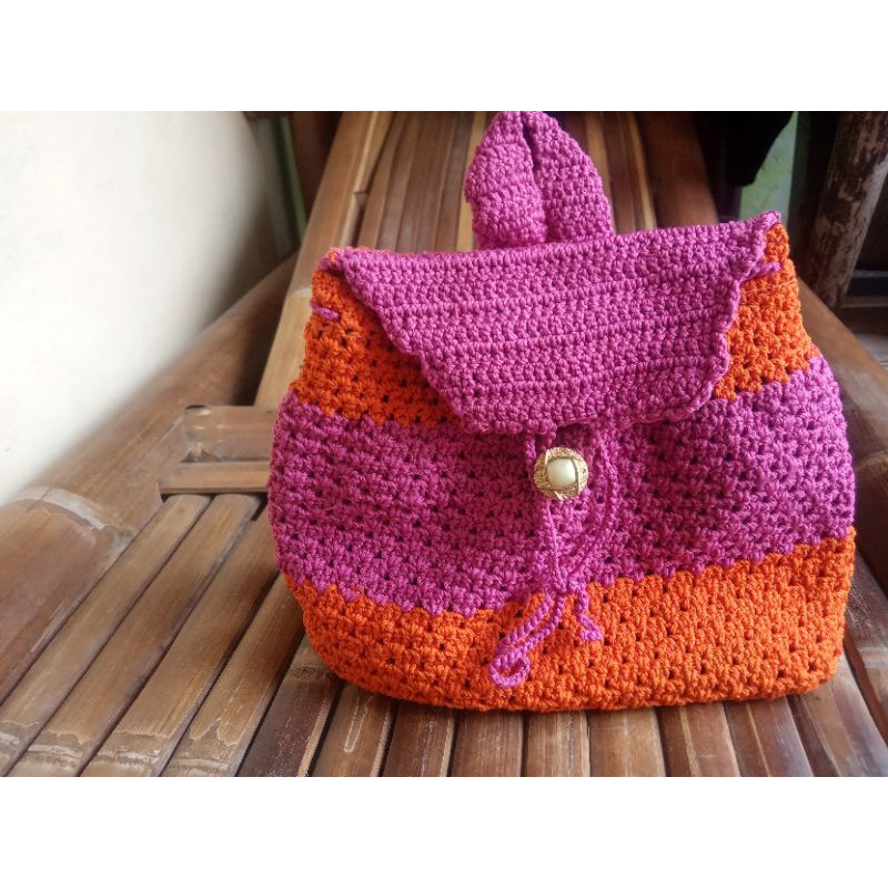 tas ransel rajut anak