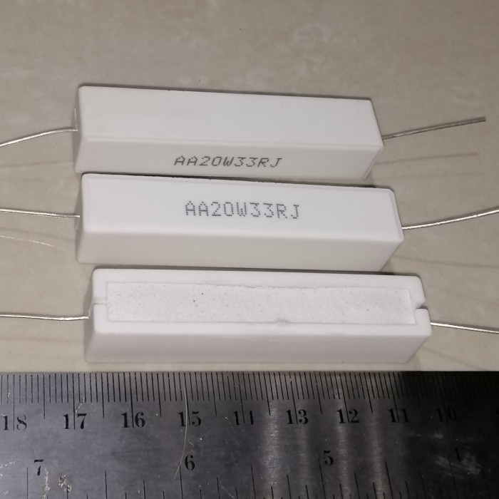 33RJ 33Ohm R 33 Ohm 20W33RJ 20W 20 Watt Resistor Kapur Tahanan 33R