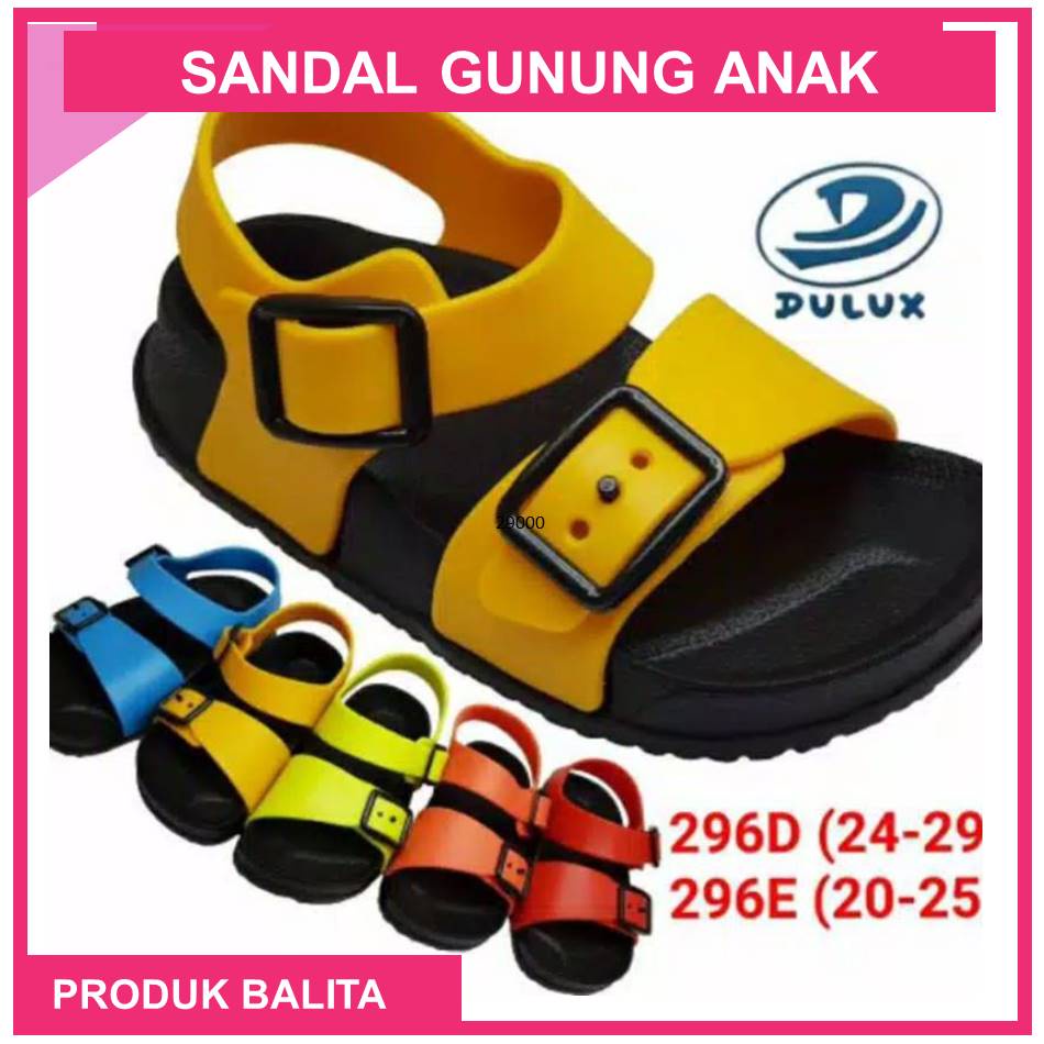 Sandal Anak Laki laki Karet Tali Belakang Dulux  Sandal Sepatu Gunung Anak Terlaris Termurah