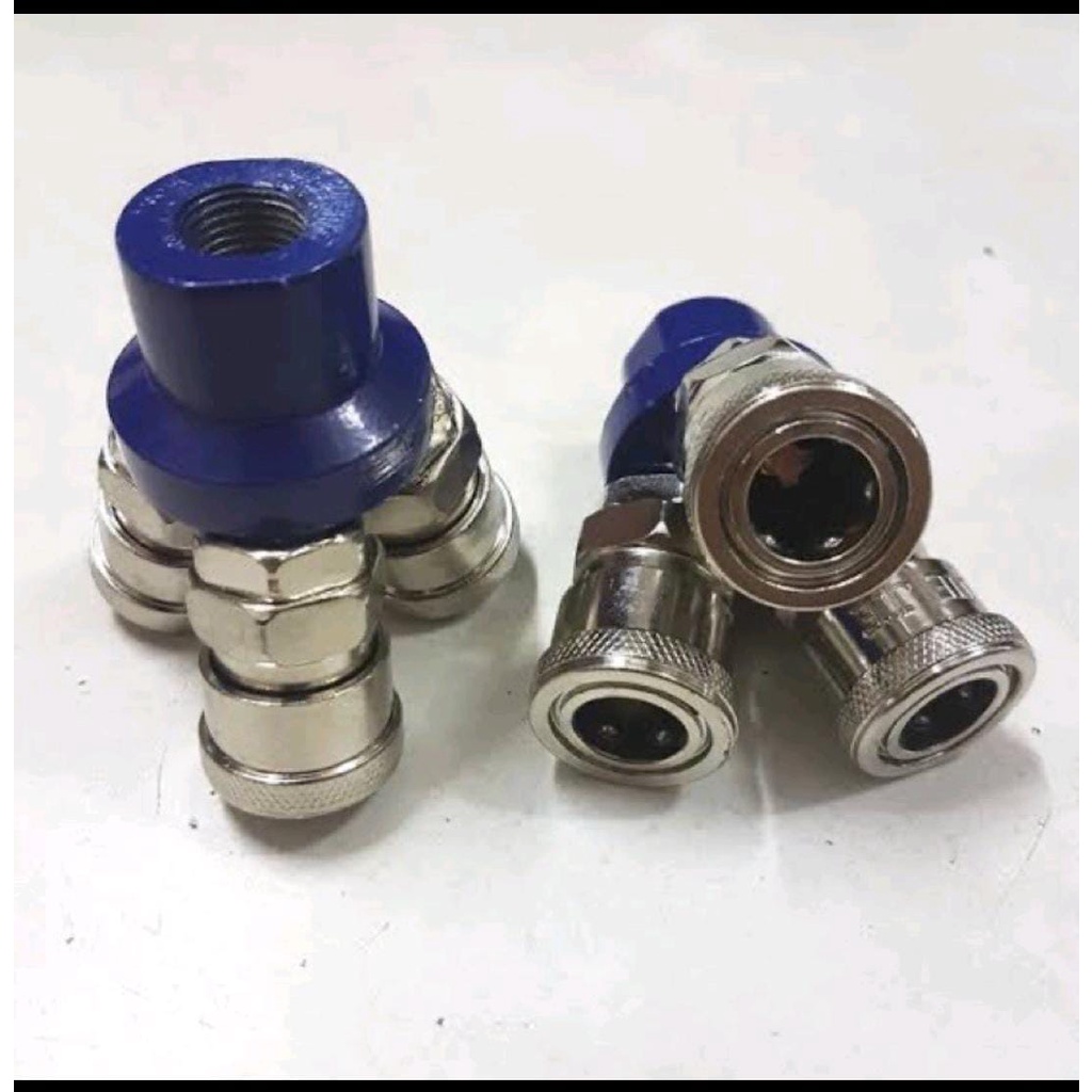 PROMO Air Quick Coupler 3 Way / Coupler Coupling Cabang 3 Tiga