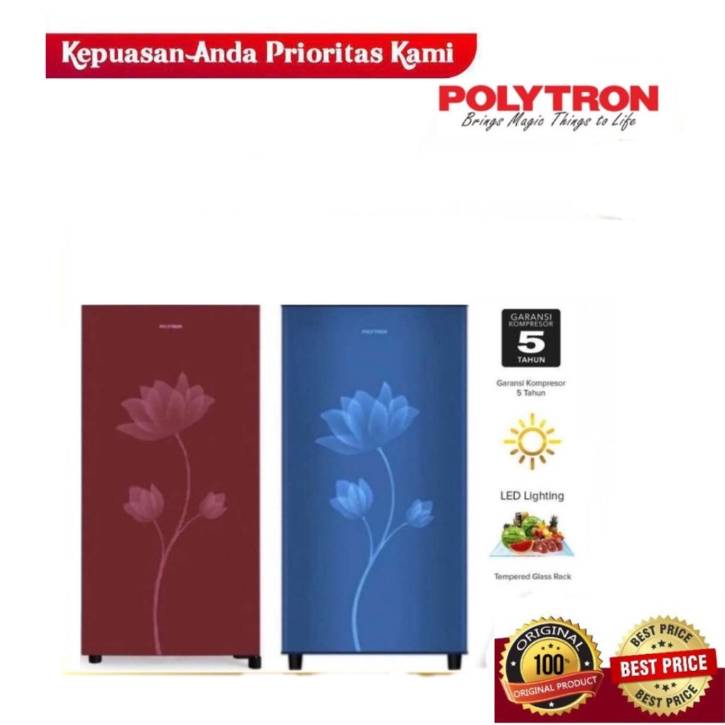 Polytron Kulkas 1 Pintu PRB 189 / PRB189 / PRB 189R / PRB 189R