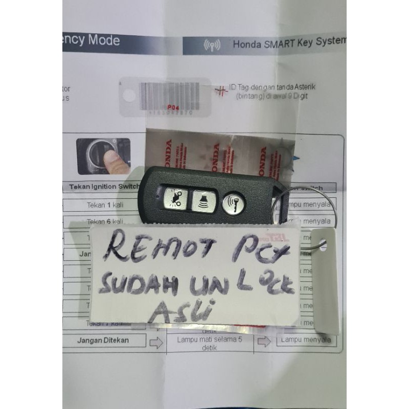 REMOT PCX 150.ADV. KEYLEST. REMOT PCX KEYLES