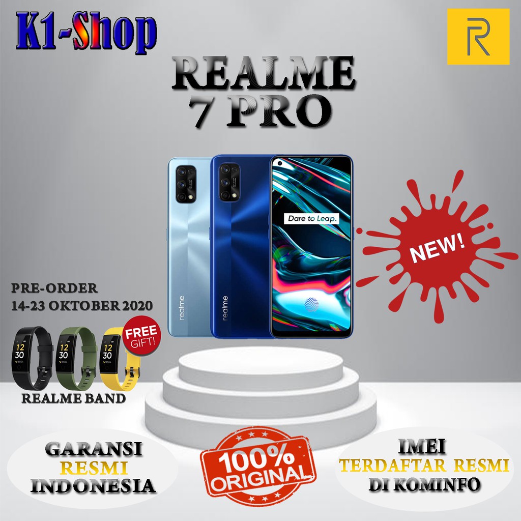 SPESIAL HR INI CUCI GUDANG HP  HP BARU REALME 7 PRO RAM 8/128GB  GARANSI RESMI REALME INDONESIA