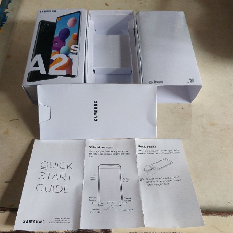 

dus box samsung A21s ready semua warna free imei