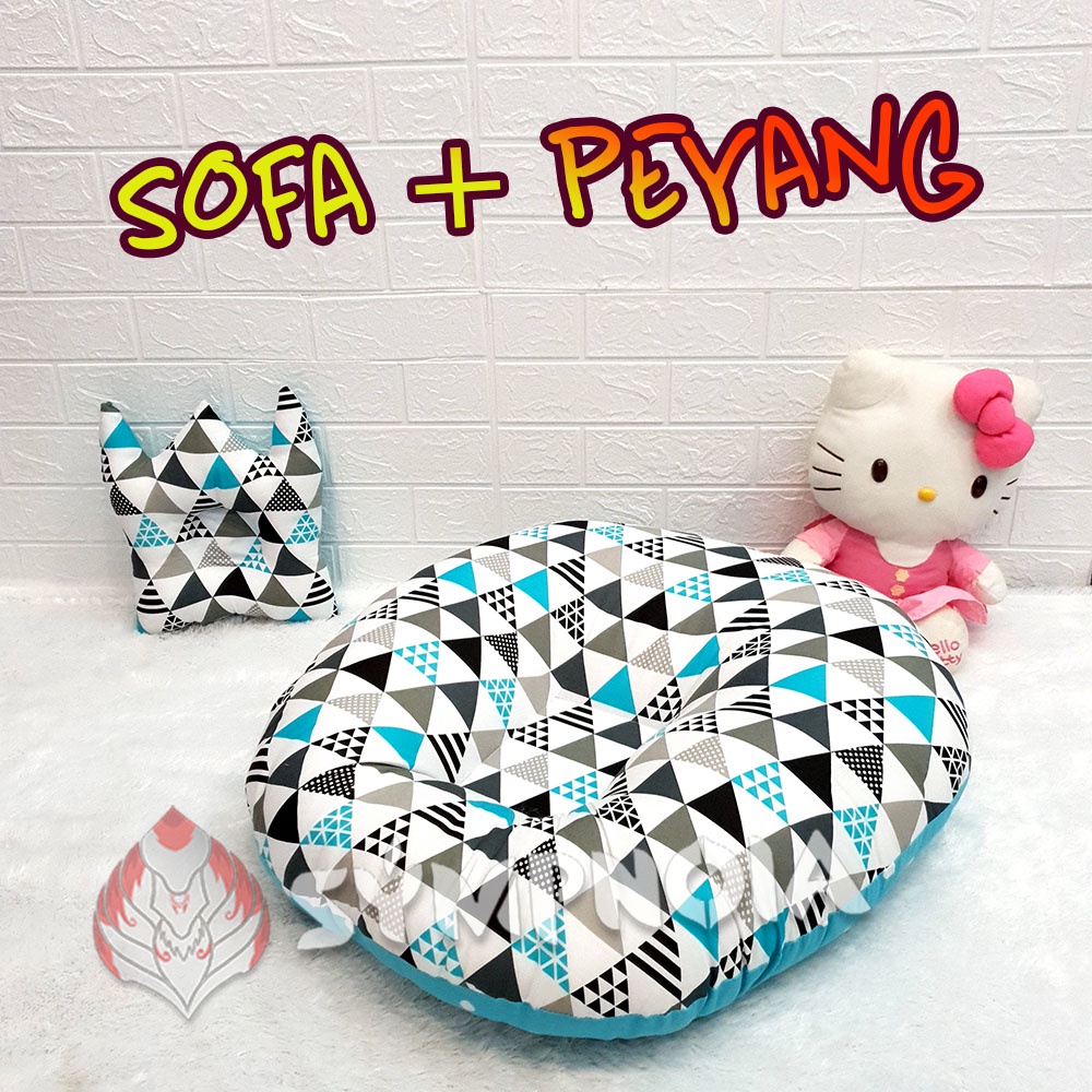 [COD] Sofa Bayi Multifungsi + Bantal Peyang / Kasur Bayi Empuk / Baby Lounger