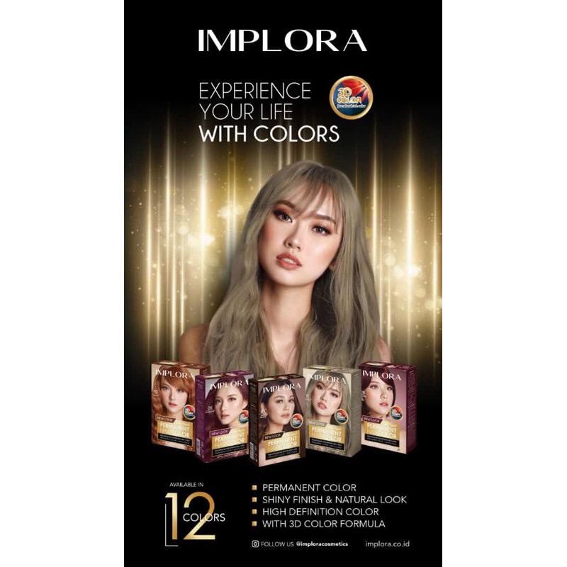 (CYBER) COD TERBARU Implora New Permanent Hair Color/Pewarna Rambut Natural Looks Original