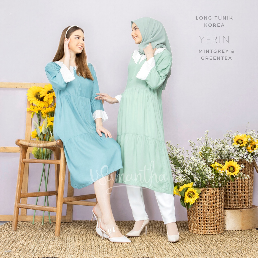 Long Tunik Korea Yerin / Tunik Muslim Korea