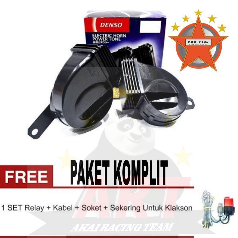 Klakson Denso Keong Waterproof 12volt Paket Soket Dan Riley Pnp Universal