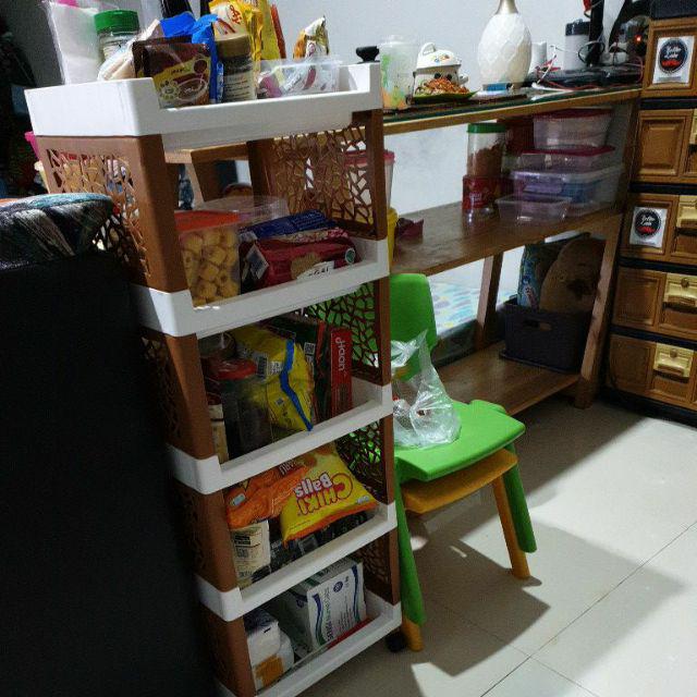 Rak Plastik Serbaguna Rak Susun Rak Portable Olymplast Susun 4