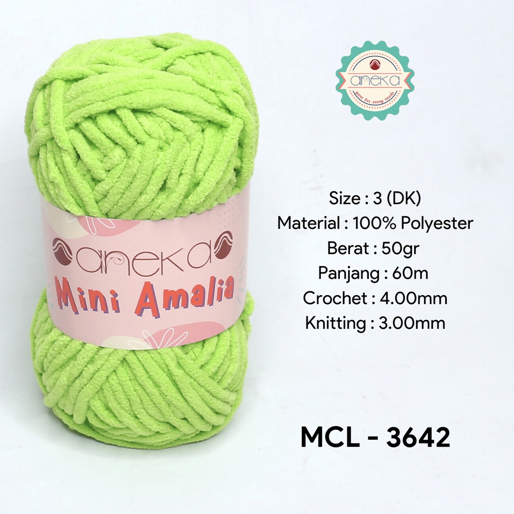 Benang Rajut Mini Amalia / Small Chenille Yarn - 3642