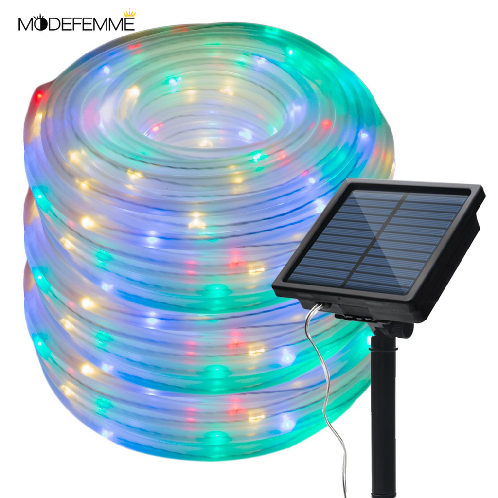 [ 7/12M Solar PVC Rainbow Tube Copper Wire Light][ Waterproof LED  Outdoor Tube Light ][ Christmas Decoration lighting Night String  Light Lamp ]