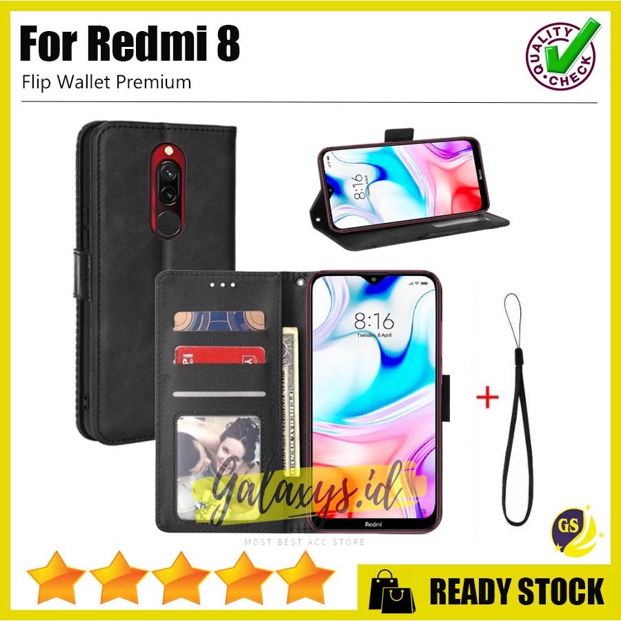 Flip Case Xiaomi REDMI 10 2021 Redmi Note 10 10s 9 9T 8 8A 7 Pro Note 5 Pro 4 4X Flip Wallet Cover Leather Kulit