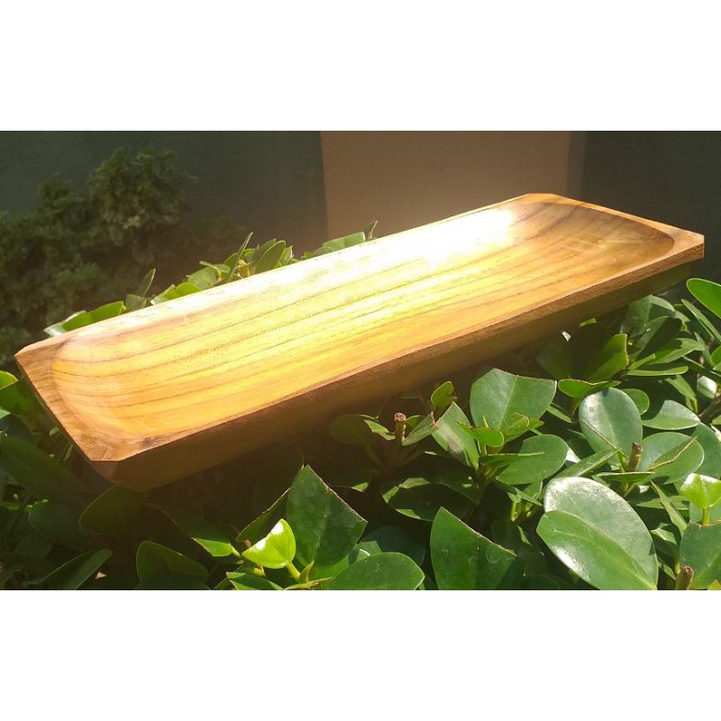 piring susi kotak kayu jati 10x25cm