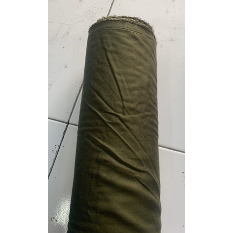 Kain RAYON katun uniqlo rayon polos kualitas bagus-Army