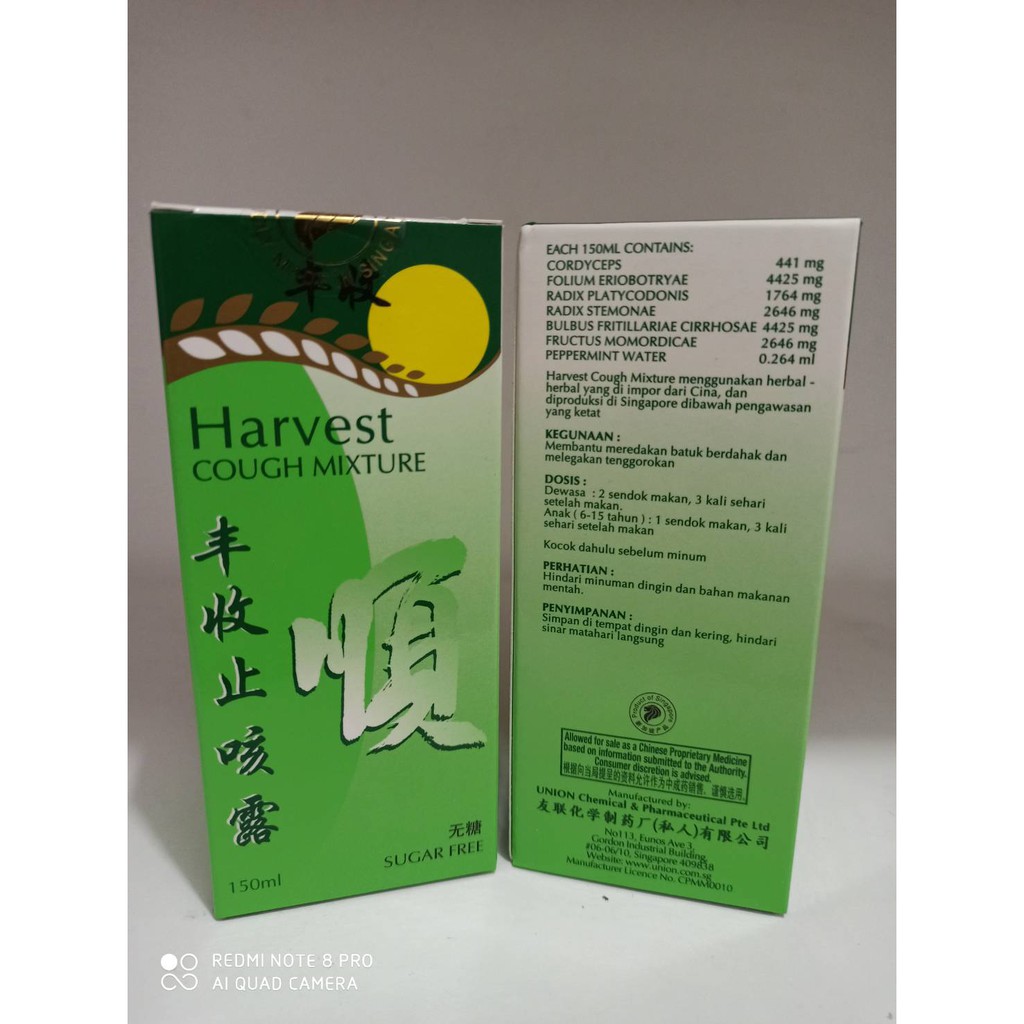 Harvest Cough Mixture Besar Obat Batuk 150 ml